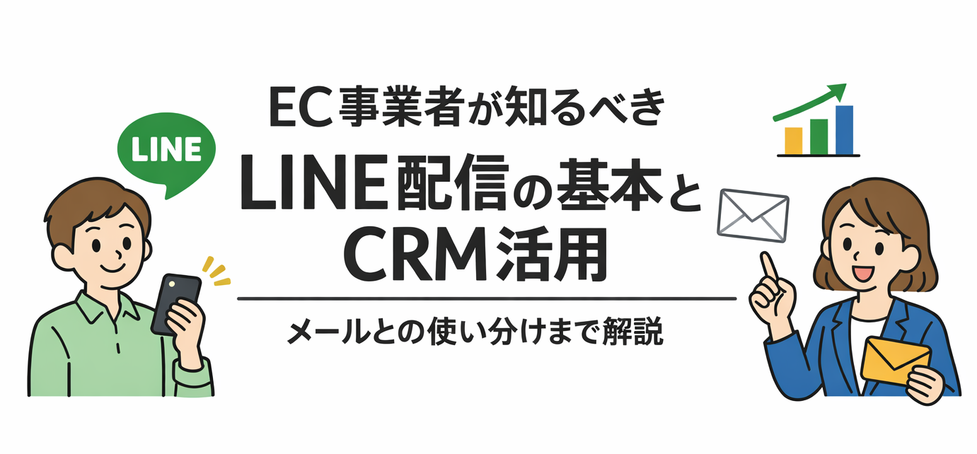 EC事業者が知るべきLINE配信の基本とCRM活用｜メールとの使い分けまで解説